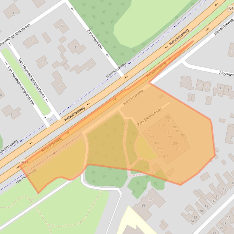 Kaart van postcodegebied 5262AW.