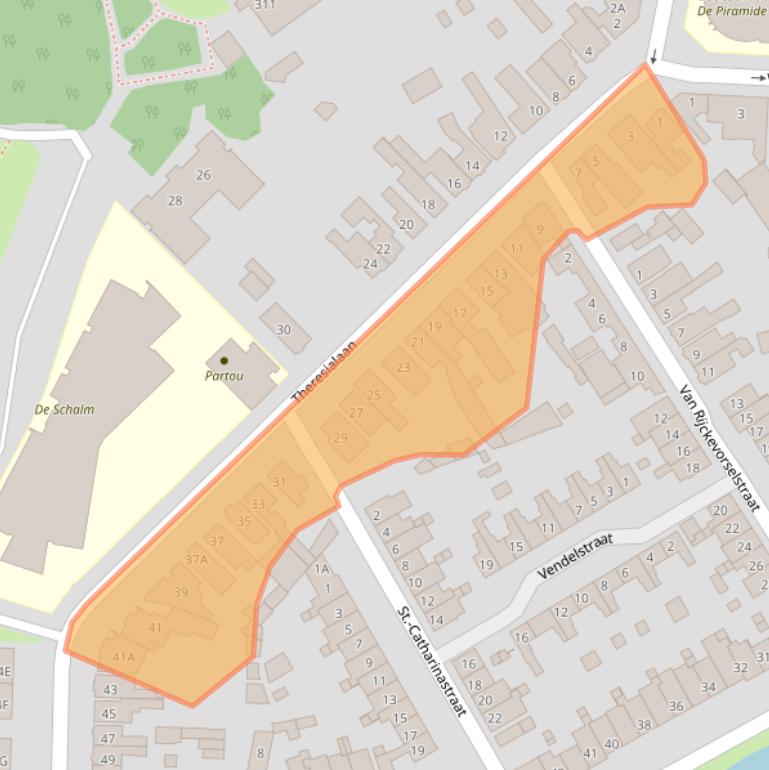 Kaart van postcodegebied 5262BK.