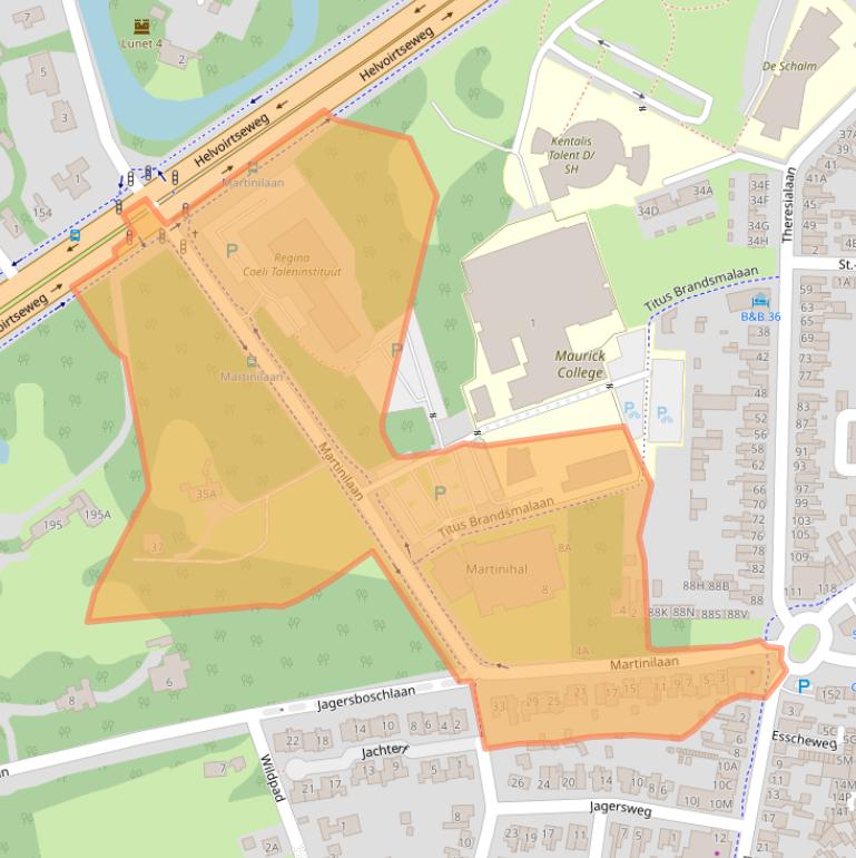 Kaart van postcodegebied 5262BR.