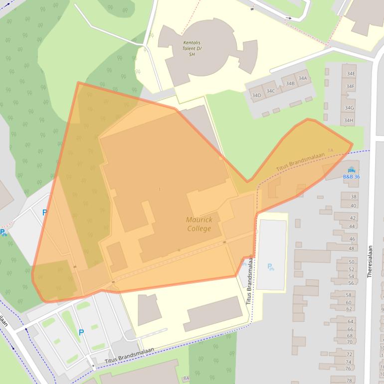 Kaart van postcodegebied 5262BS.