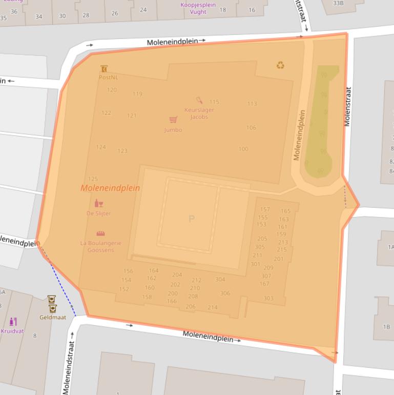 Kaart van postcodegebied 5262CM.