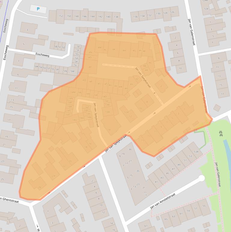 Kaart van postcodegebied 5262CN.