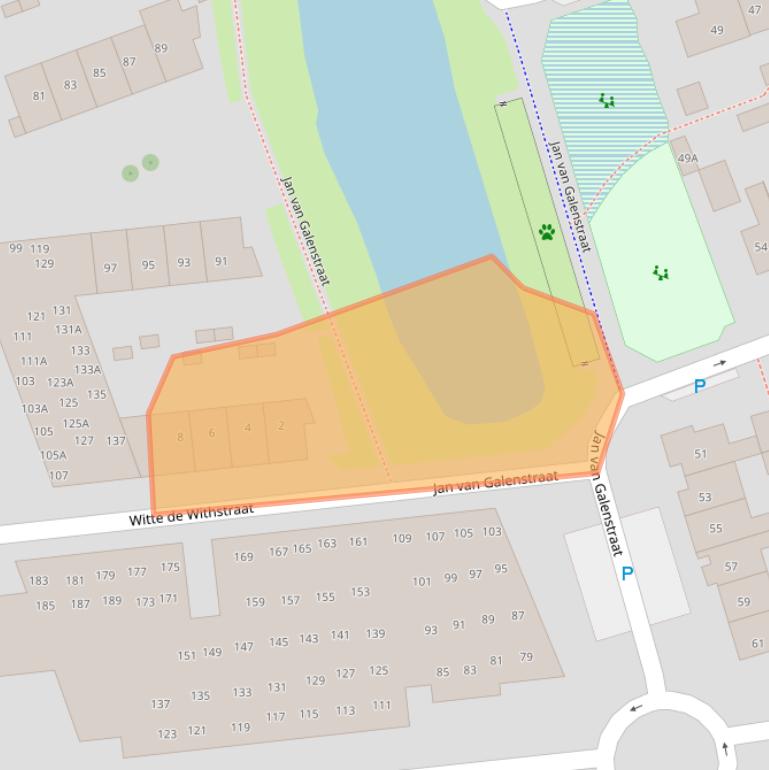 Kaart van postcodegebied 5262CS.