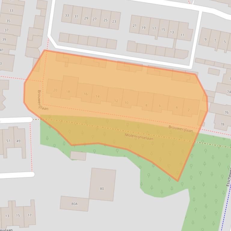 Kaart van postcodegebied 5262CZ.