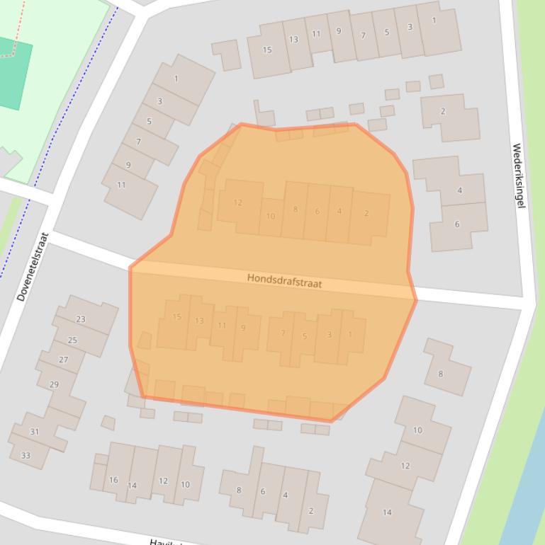 Kaart van postcodegebied 5262DH.