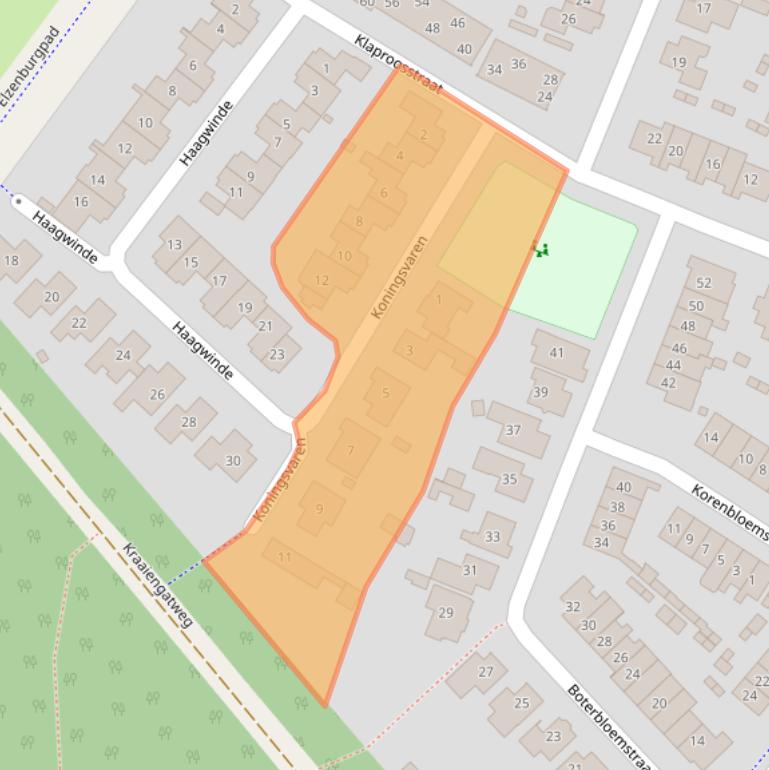 Kaart van postcodegebied 5262DJ.