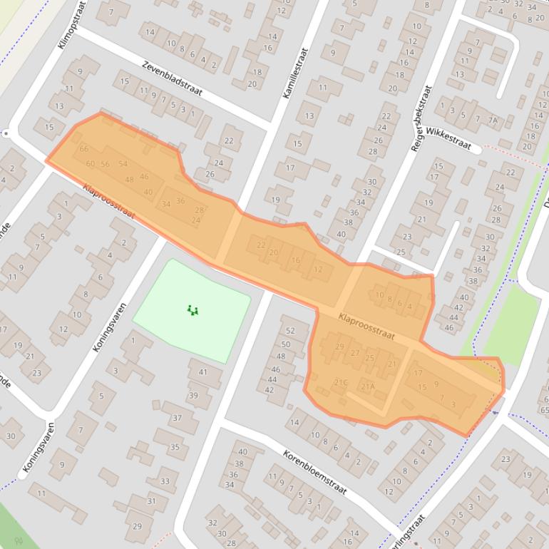 Kaart van postcodegebied 5262DP.