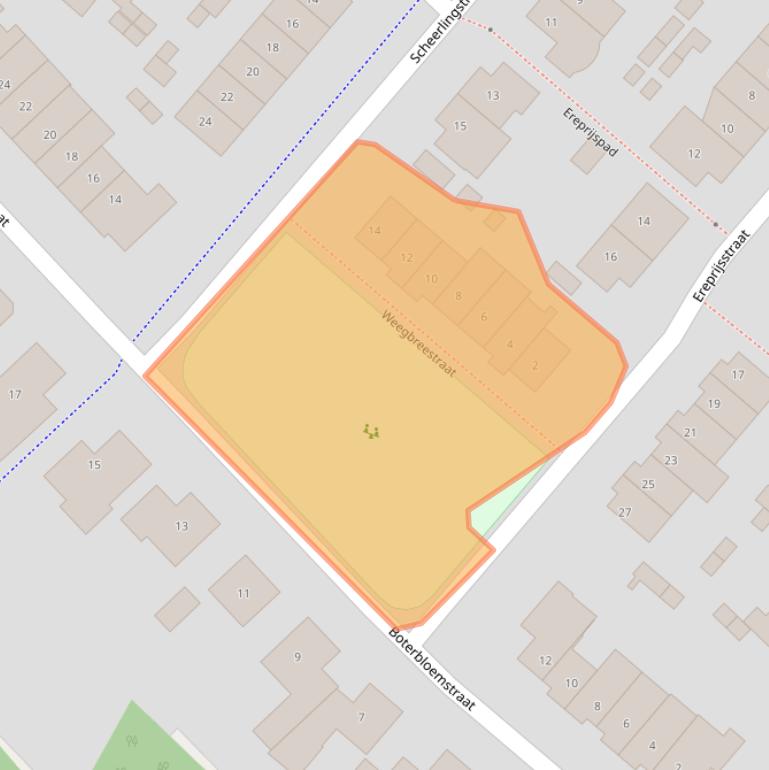 Kaart van postcodegebied 5262DS.