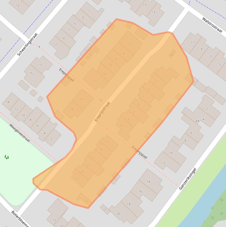 Kaart van postcodegebied 5262DT.