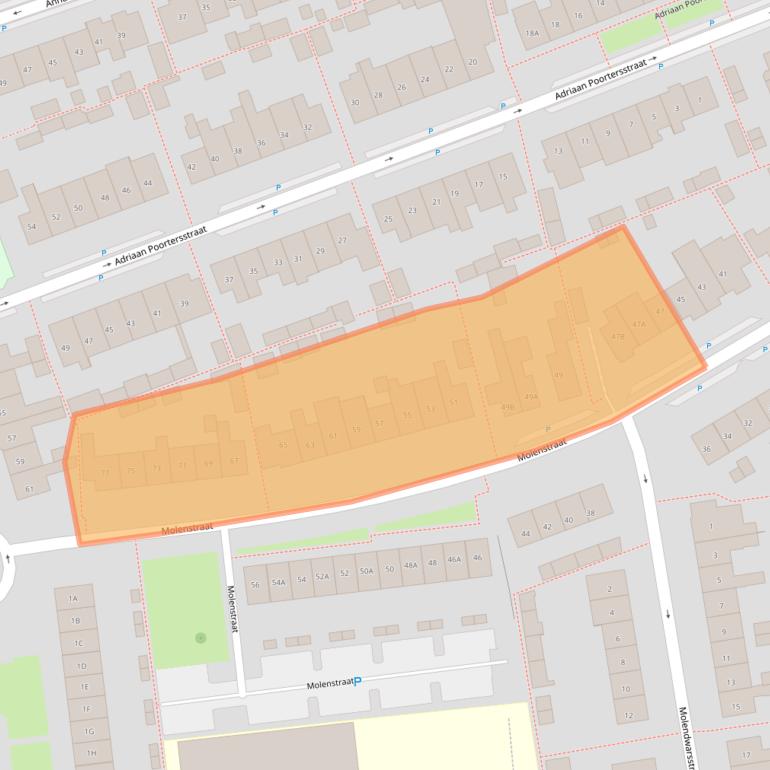 Kaart van postcodegebied 5262EB.