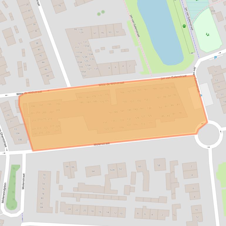 Kaart van postcodegebied 5262EC.