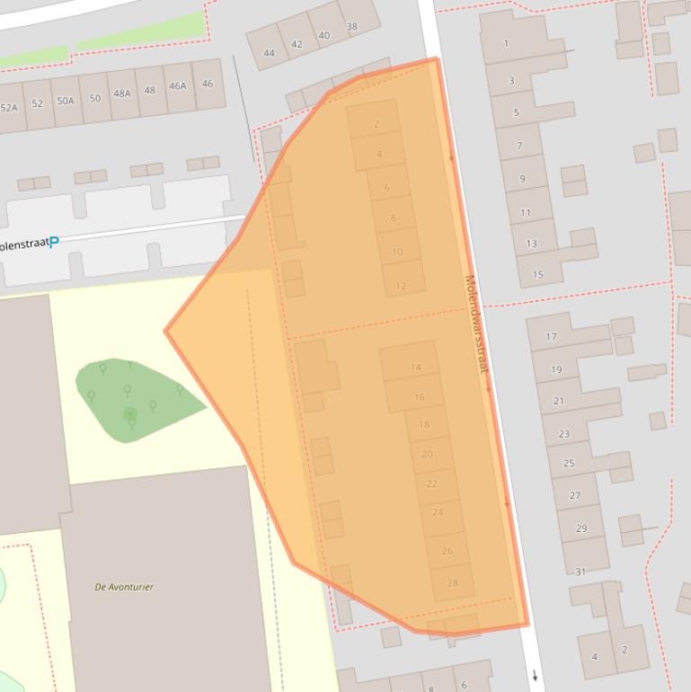 Kaart van postcodegebied 5262EH.