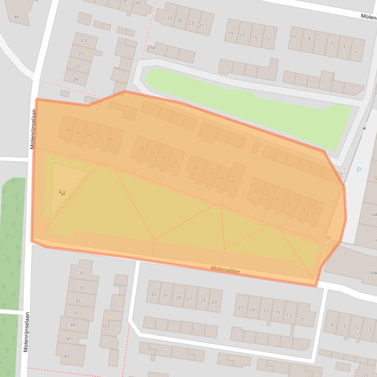 Kaart van postcodegebied 5262EV.
