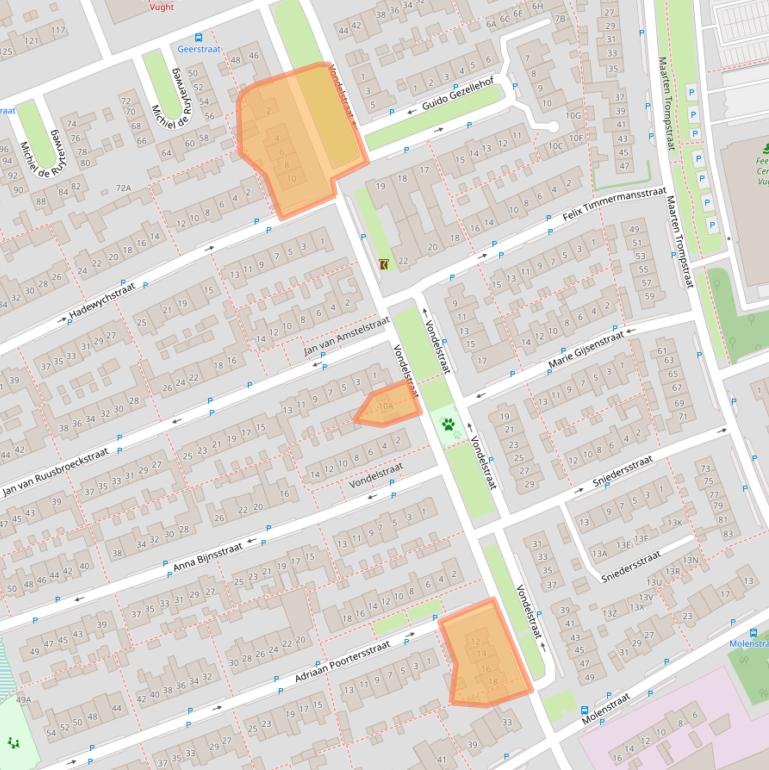 Kaart van postcodegebied 5262EX.