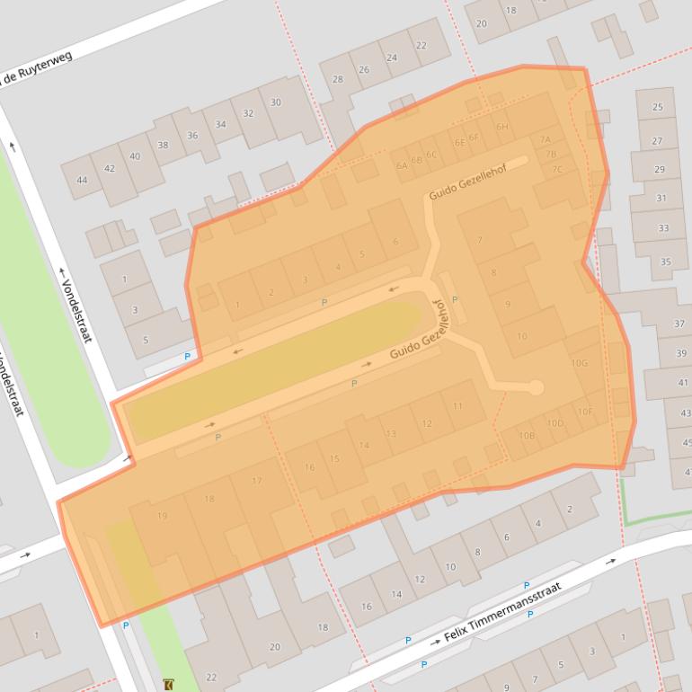 Kaart van postcodegebied 5262EZ.