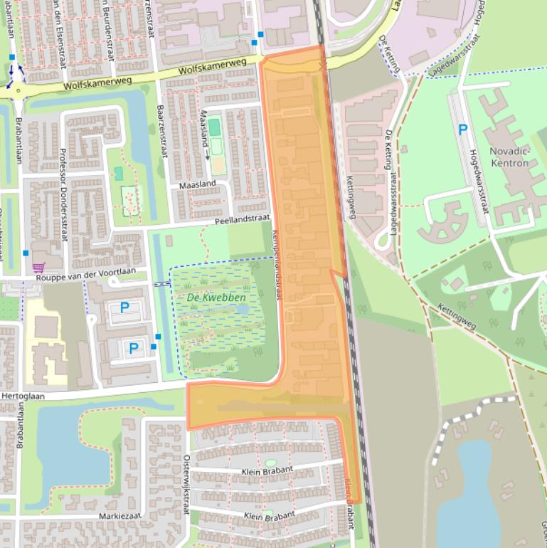 Kaart van postcodegebied 5262GK.