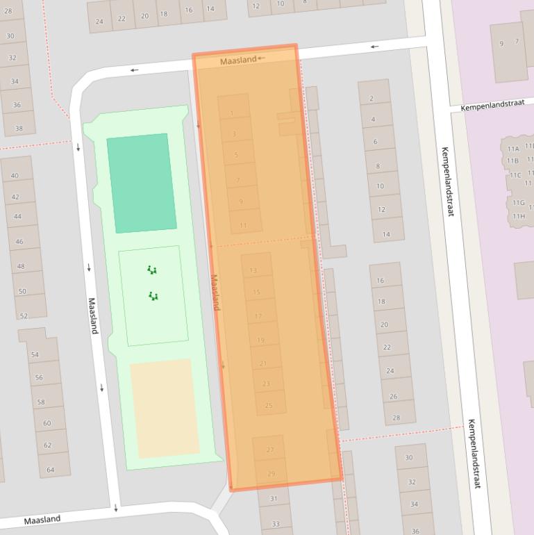 Kaart van postcodegebied 5262GM.