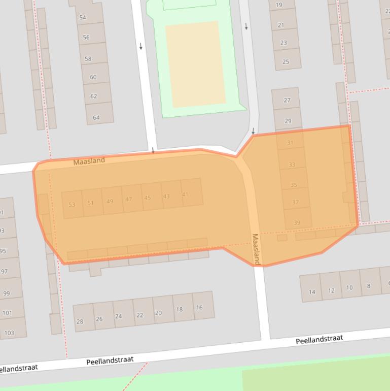 Kaart van postcodegebied 5262GN.