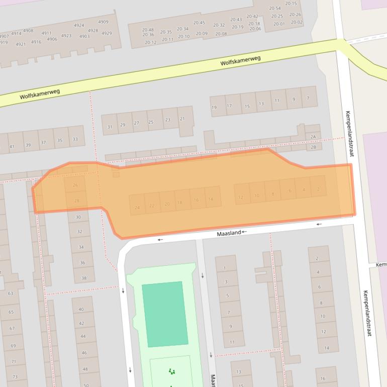 Kaart van postcodegebied 5262GP.