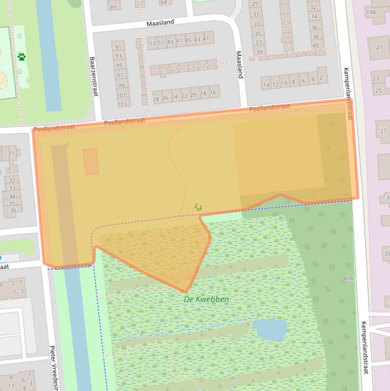 Kaart van postcodegebied 5262GT.