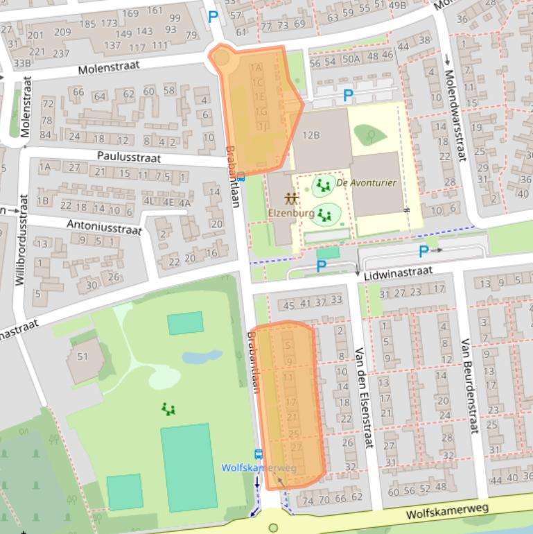 Kaart van postcodegebied 5262GW.