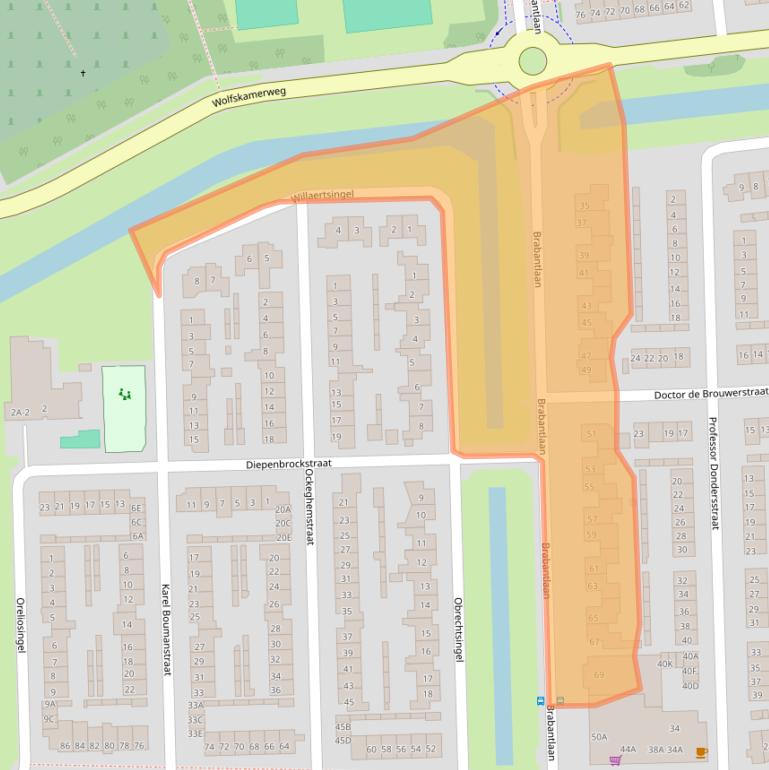 Kaart van postcodegebied 5262GX.