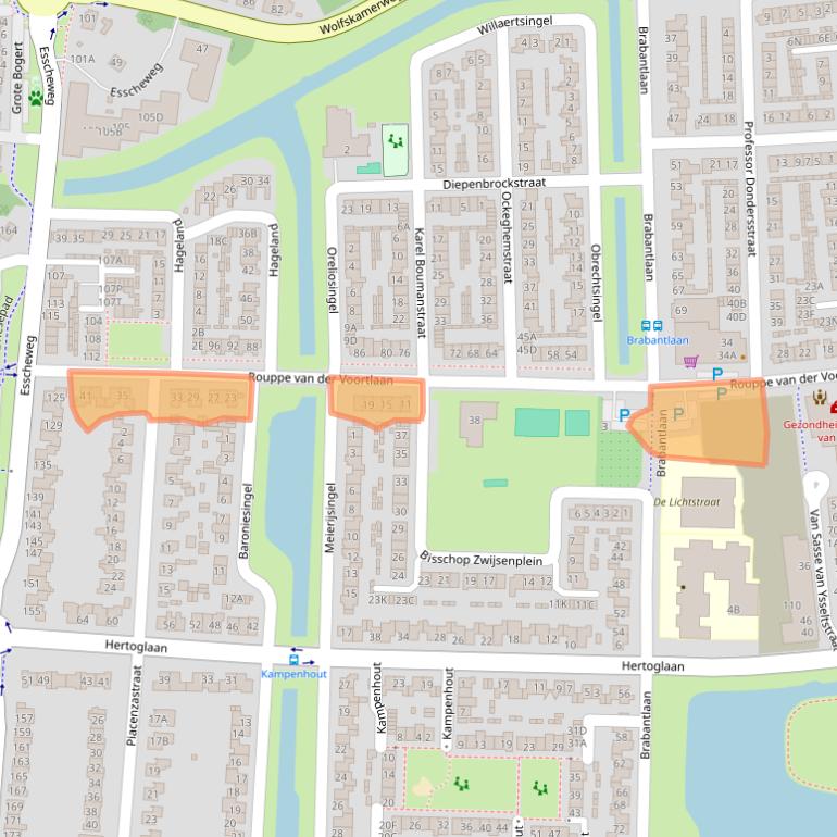 Kaart van postcodegebied 5262HC.