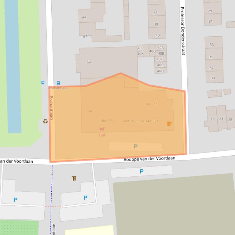 Kaart van postcodegebied 5262HE.