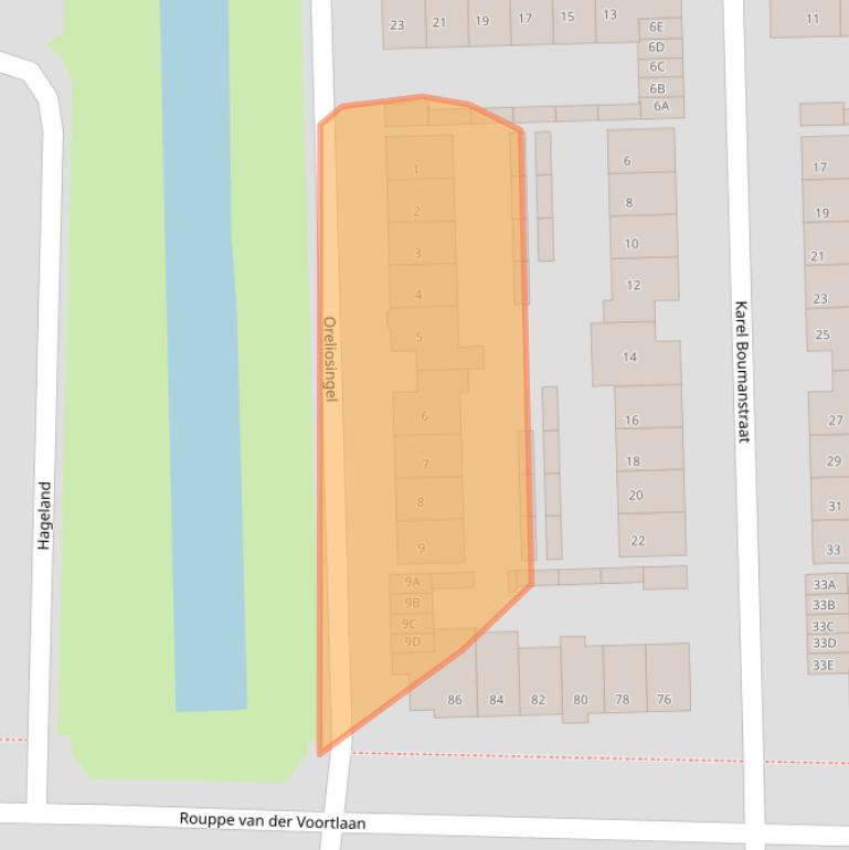 Kaart van postcodegebied 5262HL.