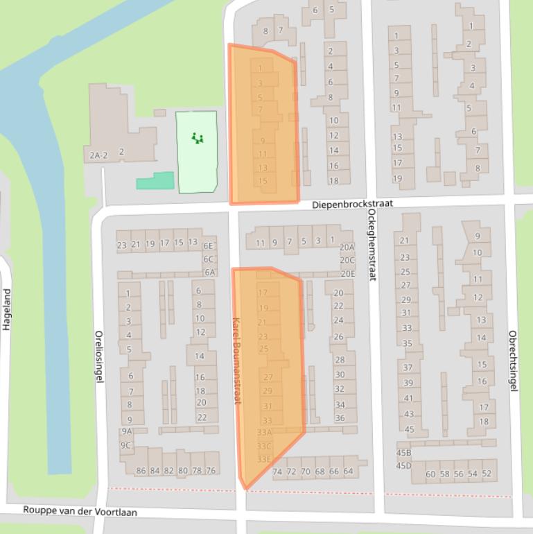 Kaart van postcodegebied 5262HM.