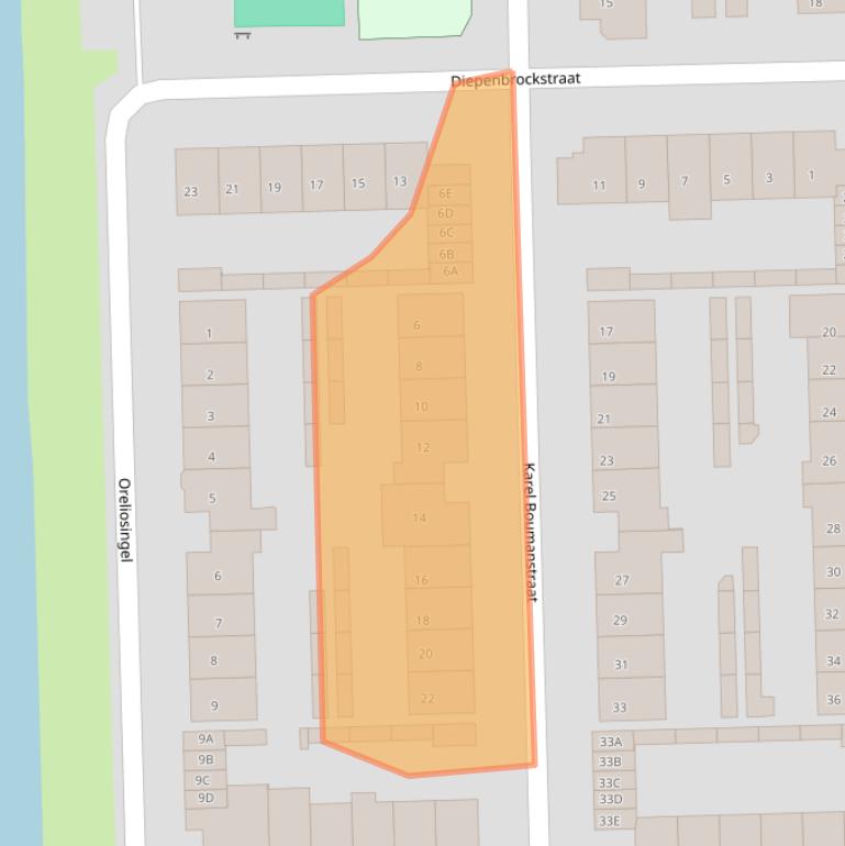 Kaart van postcodegebied 5262HN.