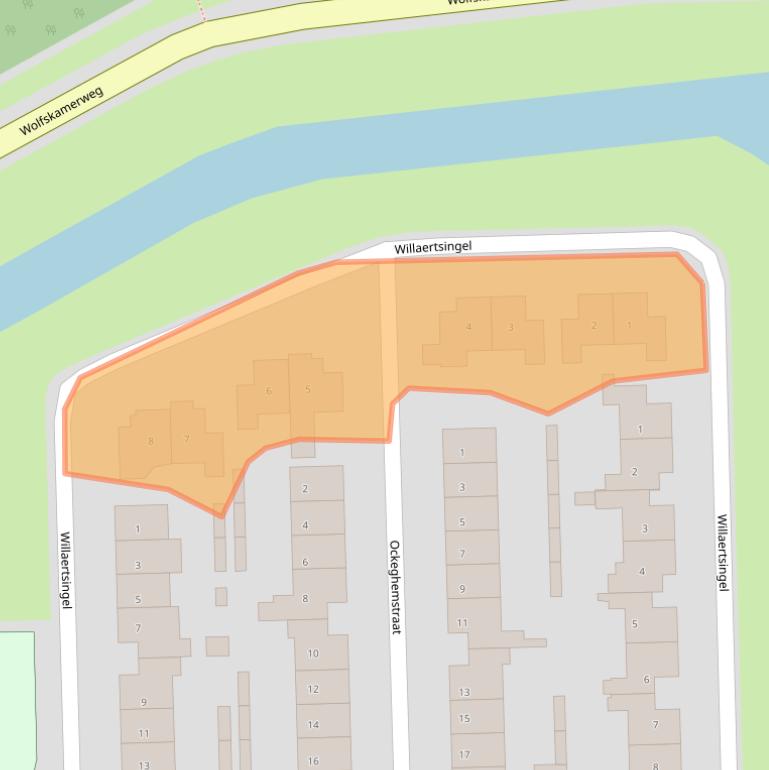 Kaart van postcodegebied 5262HS.