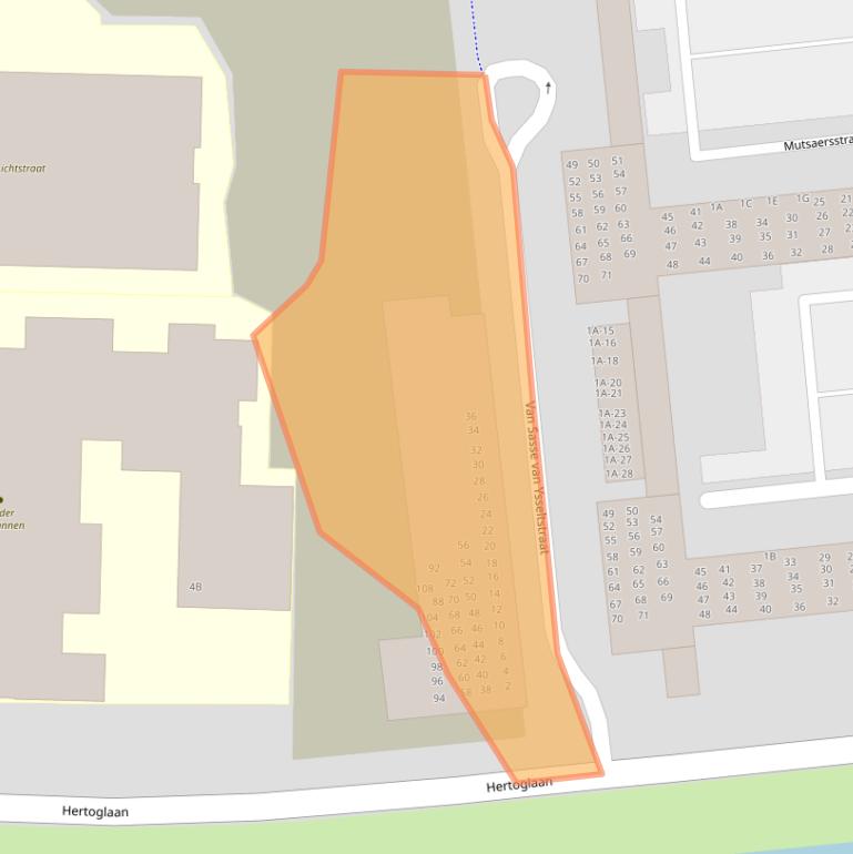 Kaart van postcodegebied 5262HV.