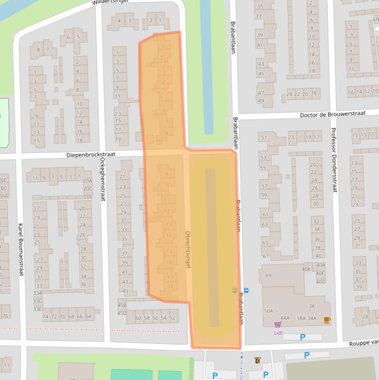 Kaart van postcodegebied 5262HZ.