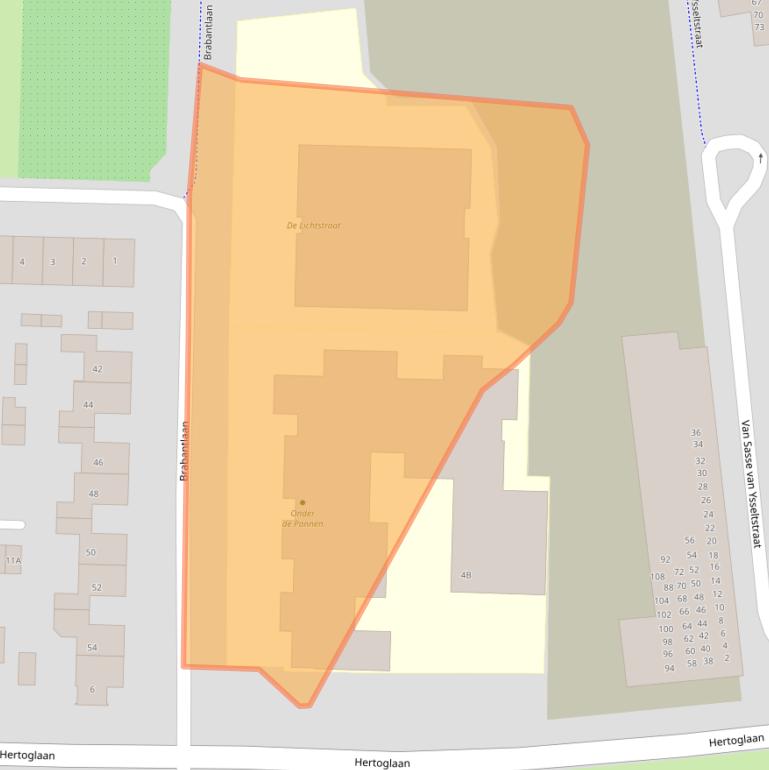 Kaart van postcodegebied 5262JH.