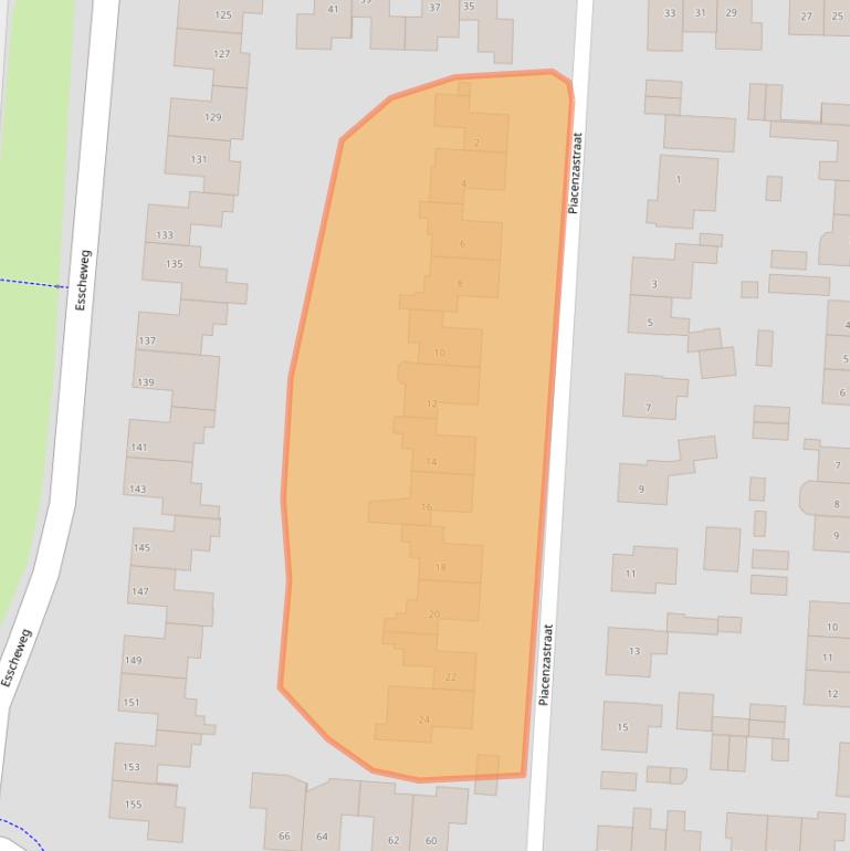 Kaart van postcodegebied 5262JZ.