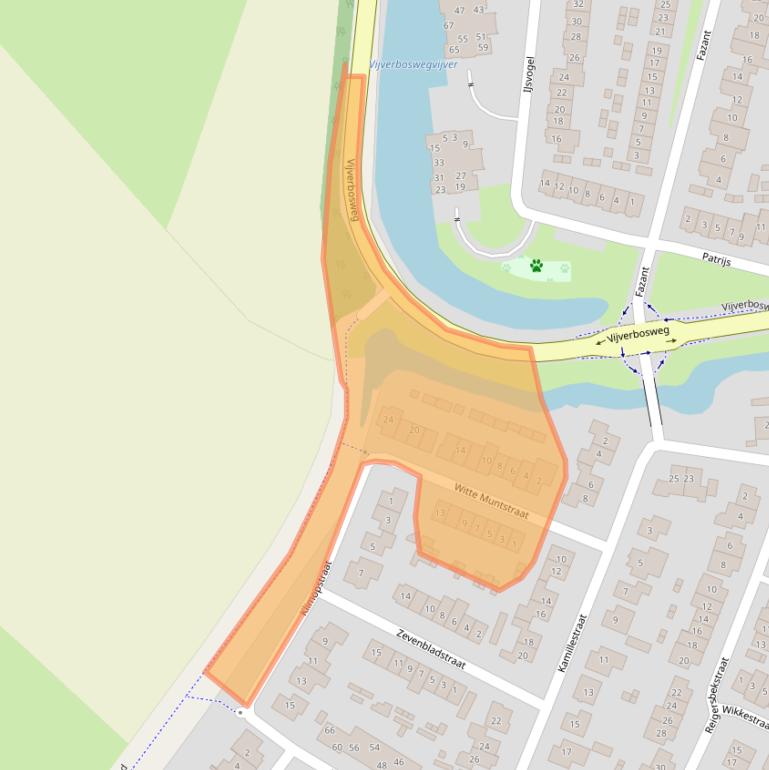 Kaart van postcodegebied 5262KX.
