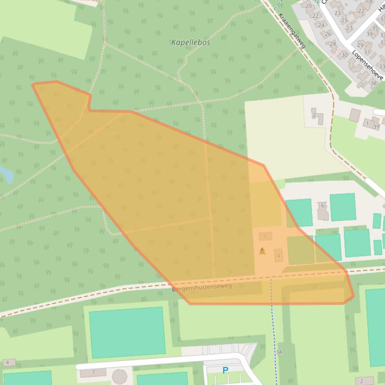 Kaart van postcodegebied 5262LB.