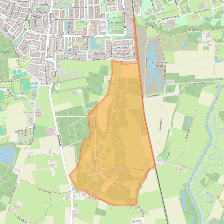 Kaart van postcodegebied 5262LG.