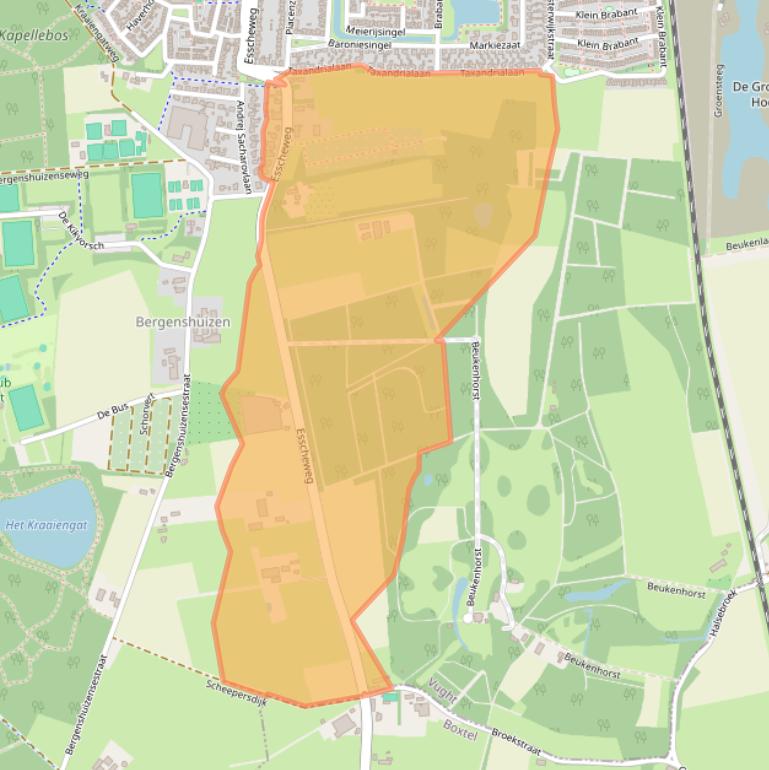 Kaart van postcodegebied 5262LH.