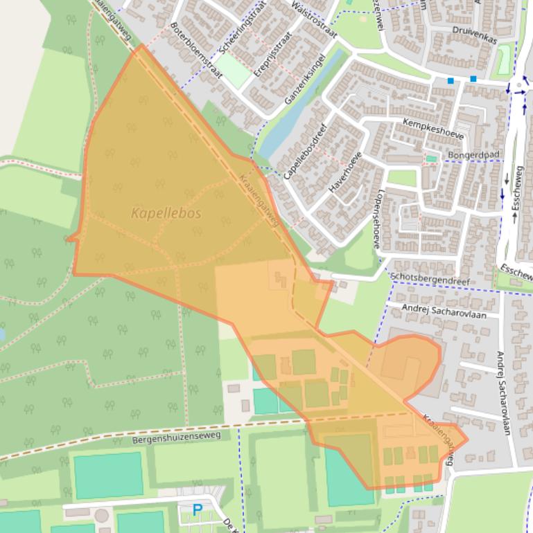 Kaart van postcodegebied 5262LK.
