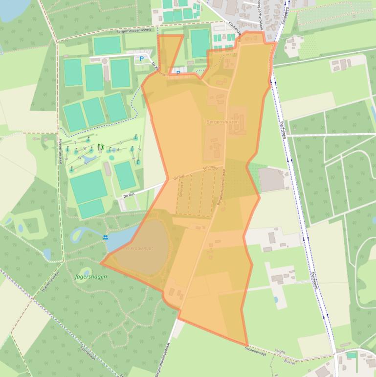 Kaart van postcodegebied 5262LL.