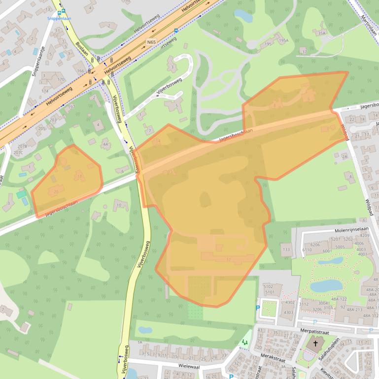 Kaart van postcodegebied 5262LS.