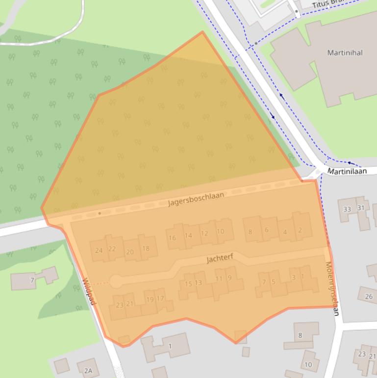 Kaart van postcodegebied 5262LT.