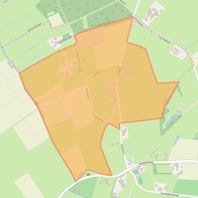 Kaart van postcodegebied 5262LZ.