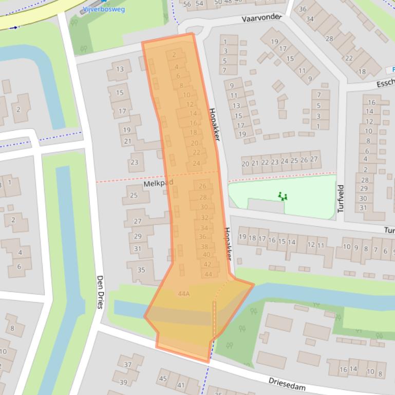 Kaart van postcodegebied 5262ML.