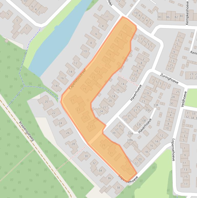 Kaart van postcodegebied 5262ND.