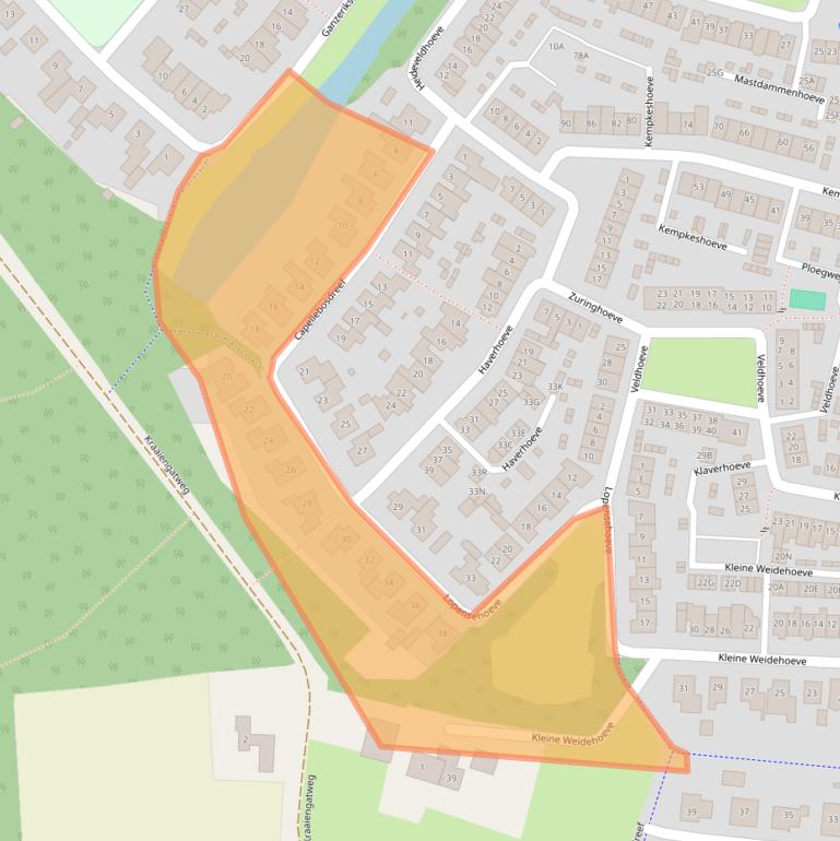 Kaart van postcodegebied 5262NE.