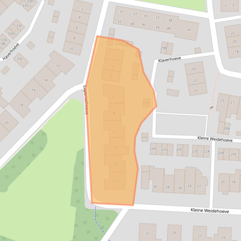 Kaart van postcodegebied 5262NG.