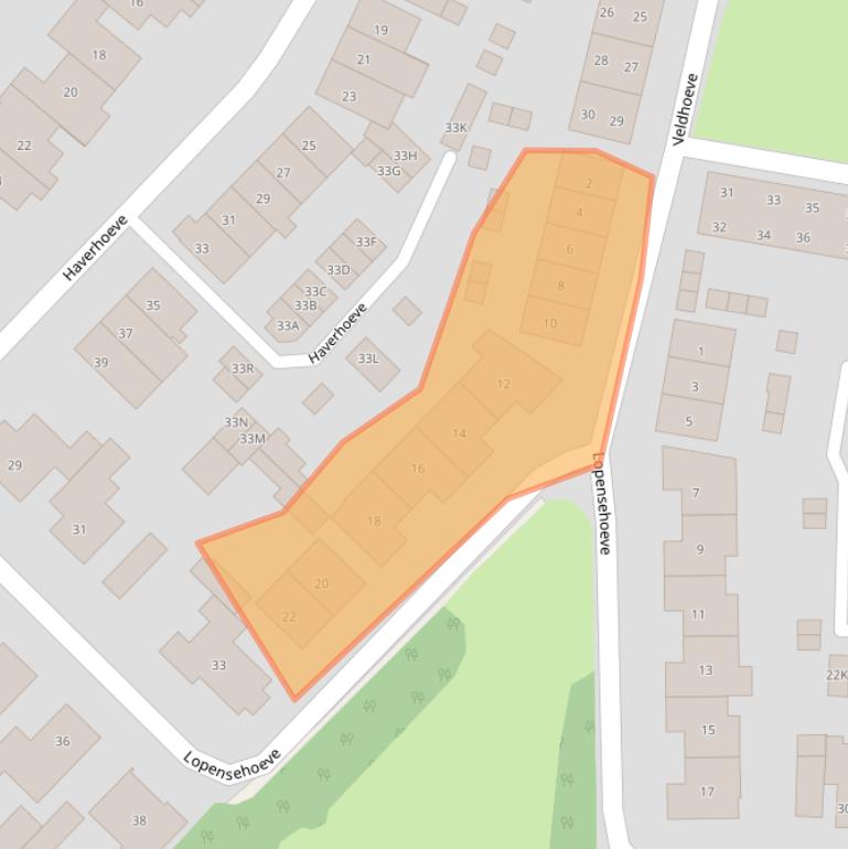 Kaart van postcodegebied 5262NH.